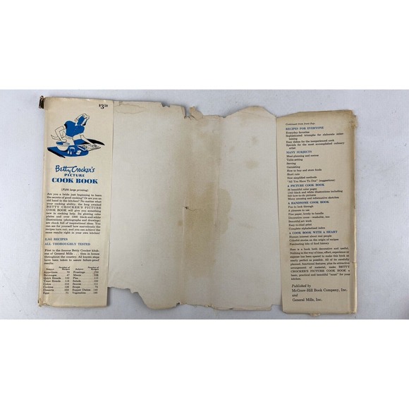 Betty Crocker’s Picture Coobook 1st Edition 5th Printing Dust Jacket 1950 Vtg HC - Picture 8 of 12